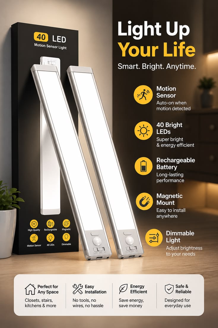 LAMPA LED CU SENZOR DE MISCARE